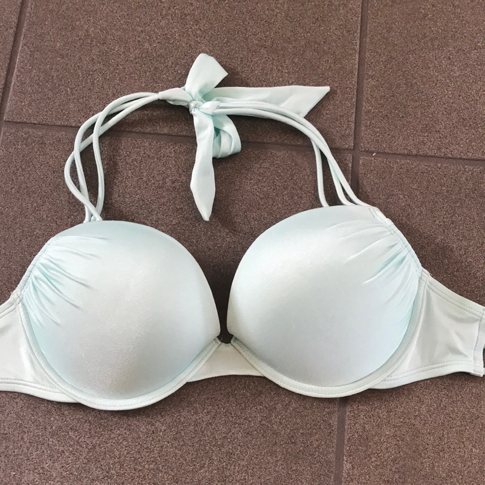 Baby blue Victoria secret push-up swimsuit